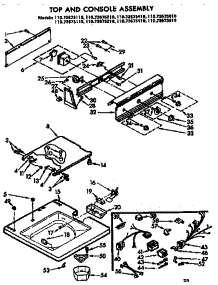 Top And Console Assembly parts for Kenmore Washer 110.72675610 (11072675610, 110 72675610) from AppliancePartsPros.com