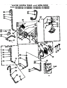 Water System Suds And Non-Suds parts for Kenmore Washer 110.72692120 (11072692120, 110 72692120) from AppliancePartsPros.com