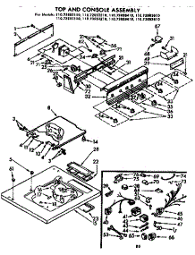 Top And Console Assembly parts for Kenmore Washer 110.72693110 (11072693110, 110 72693110) from AppliancePartsPros.com