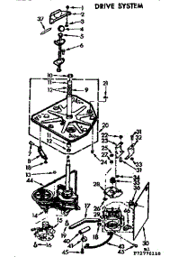 Drive System parts for Kenmore Washer 110.72770210 (11072770210, 110 72770210) from AppliancePartsPros.com