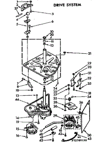 Drive System parts for Kenmore Washer 110.72780220 (11072780220, 110 72780220) from AppliancePartsPros.com