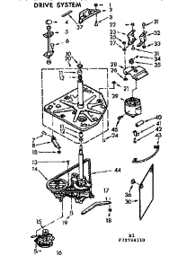 Drive System parts for Kenmore Washer 110.72784410 (11072784410, 110 72784410) from AppliancePartsPros.com