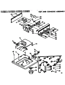 Top And Console Parts parts for Kenmore Washer 110.72785110 (11072785110, 110 72785110) from AppliancePartsPros.com