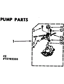 Pump Parts parts for Kenmore Washer 110.72785320 (11072785320, 110 72785320) from AppliancePartsPros.com