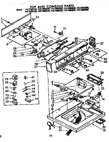 Top And Console Parts parts for Kenmore Washer 110.72893120 (11072893120, 110 72893120) from AppliancePartsPros.com