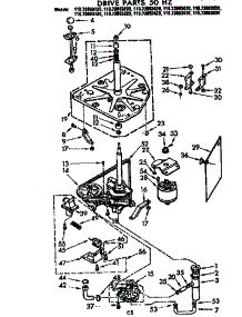 Drive Parts 50 Hz parts for Kenmore Washer 110.72893620 (11072893620, 110 72893620) from AppliancePartsPros.com