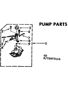 Pump Parts parts for Kenmore Washer 110.72977110 (11072977110, 110 72977110) from AppliancePartsPros.com