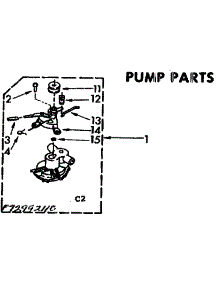 Pump Parts parts for Kenmore Washer 110.72992110 (11072992110, 110 72992110) from AppliancePartsPros.com