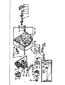 Drive System parts for Kenmore Washer 110.7304620 (1107304620, 110 7304620) from AppliancePartsPros.com