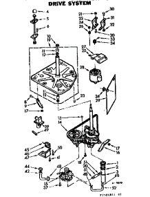 Drive System parts for Kenmore Washer 110.7304811 (1107304811, 110 7304811) from AppliancePartsPros.com