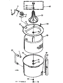Tub And Basket Assembly parts for Kenmore Washer 110.7305812 (1107305812, 110 7305812) from AppliancePartsPros.com
