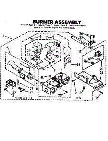 Burner Assembly parts for Kenmore Dryer 110.7307621 (1107307621, 110 7307621) from AppliancePartsPros.com