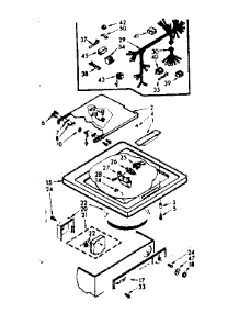Top And Console Assembly parts for Kenmore Washer 110.7333901 (1107333901, 110 7333901) from AppliancePartsPros.com