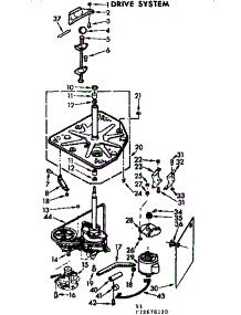 Drive System parts for Kenmore Washer 110.73670420 (11073670420, 110 73670420) from AppliancePartsPros.com