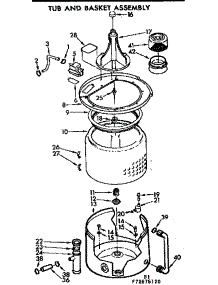 Tub And Basket Assembly parts for Kenmore Washer 110.73675120 (11073675120, 110 73675120) from AppliancePartsPros.com