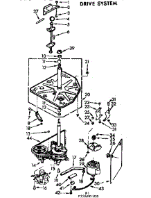 Drive System parts for Kenmore Washer 110.73680100 (11073680100, 110 73680100) from AppliancePartsPros.com