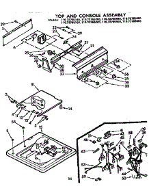 Top And Console Assembly parts for Kenmore Washer 110.73765400 (11073765400, 110 73765400) from AppliancePartsPros.com