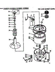 Tub And Basket Parts parts for Kenmore Washer 110.73785610 (11073785610, 110 73785610) from AppliancePartsPros.com