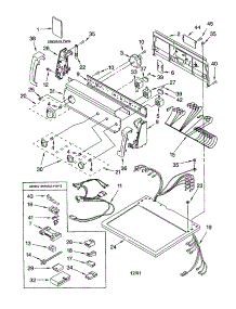 Top And Console parts for Kenmore Dryer 110.73952100 (11073952100, 110 73952100) from AppliancePartsPros.com