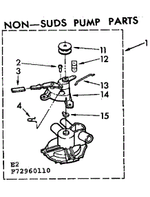 Non-Suds Pump Parts parts for Kenmore Washer 110.73960210 (11073960210, 110 73960210) from AppliancePartsPros.com