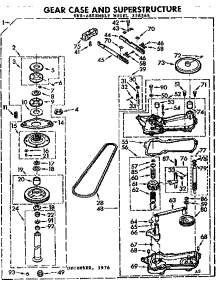 Gearcase / Transmission parts for Kenmore Washer 110.73966800 (11073966800, 110 73966800) from AppliancePartsPros.com