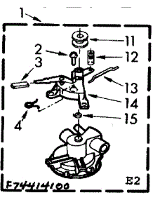Water Pump Automatic Washer 3 Port Plastic parts for Kenmore Washer 110.74414400 (11074414400, 110 74414400) from AppliancePartsPros.com