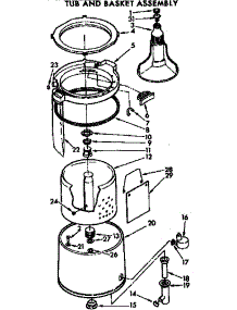 Tub And Basket Assembly parts for Kenmore Washer 110.74670100 (11074670100, 110 74670100) from AppliancePartsPros.com