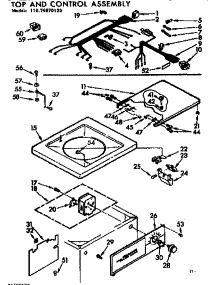 Top & Console Assembly parts for Kenmore Washer 110.74670120 (11074670120, 110 74670120) from AppliancePartsPros.com