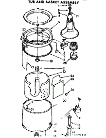 Tub & Basket Assembly parts for Kenmore Washer 110.74690230 (11074690230, 110 74690230) from AppliancePartsPros.com