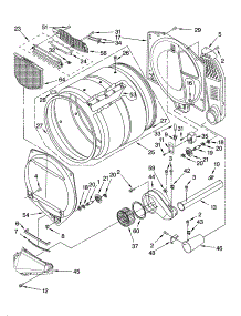 Bulkhead Parts parts for Kenmore Dryer 110.75062500 (11075062500, 110 75062500) from AppliancePartsPros.com