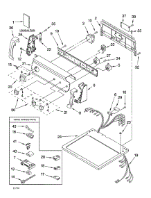 Top And Console Parts parts for Kenmore Dryer 110.75822400 (11075822400, 110 75822400) from AppliancePartsPros.com