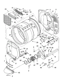Bulkhead Parts parts for Kenmore Dryer 110.75962400 (11075962400, 110 75962400) from AppliancePartsPros.com