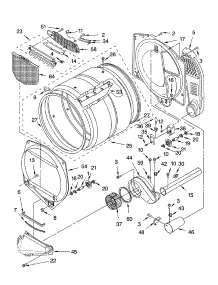 Bulkhead Parts And Optional Parts (Not Included) parts for Kenmore Dryer 110.75966401 (11075966401, 110 75966401) from AppliancePartsPros.com