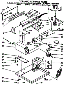 Top And Console Parts parts for Kenmore Dryer 110.76409440 (11076409440, 110 76409440) from AppliancePartsPros.com