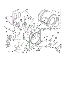 Bulkhead Parts, Optional Parts (Not Included) parts for Kenmore Dryer 110.76522500 (11076522500, 110 76522500) from AppliancePartsPros.com