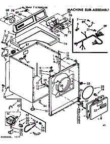 Machine Sub-Assembly parts for Kenmore Dryer 110.76645100 (11076645100, 110 76645100) from AppliancePartsPros.com