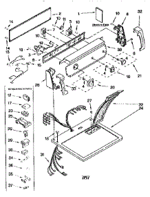 Top And Console parts for Kenmore Dryer 110.76722693 (11076722693, 110 76722693) from AppliancePartsPros.com