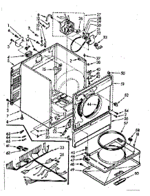 Cabinet Assembly parts for Kenmore Dryer 110.76894600 (11076894600, 110 76894600) from AppliancePartsPros.com