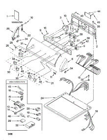 Top And Console Parts parts for Kenmore Dryer 110.76992502 (11076992502, 110 76992502) from AppliancePartsPros.com