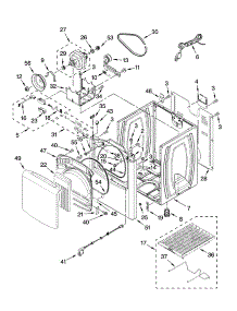 Cabinet Parts parts for Kenmore Dryer 110.77032601 (11077032601, 110 77032601) from AppliancePartsPros.com