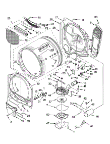 Bulkhead Parts parts for Kenmore Dryer 110.77042600 (11077042600, 110 77042600) from AppliancePartsPros.com