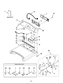 Top And Console Parts parts for Kenmore Dryer 110.77092600 (11077092600, 110 77092600) from AppliancePartsPros.com