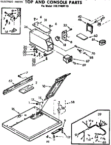 Top And Console Parts parts for Sears Dryer 11077404110 from AppliancePartsPros.com