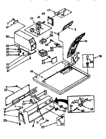 Top And Console Parts parts for Sears Dryer 11077408840 from AppliancePartsPros.com