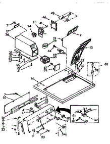 Top And Console Parts parts for Sears Dryer 11077409210 from AppliancePartsPros.com