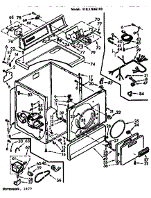 Machine Sub-Assembly parts for Sears Dryer 11077646110 from AppliancePartsPros.com