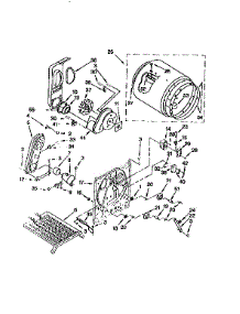 Bulkhead parts for Kenmore Dryer 110.77832792 (11077832792, 110 77832792) from AppliancePartsPros.com