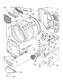 Bulkhead Parts parts for Kenmore Dryer 110.77841600 (11077841600, 110 77841600) from AppliancePartsPros.com