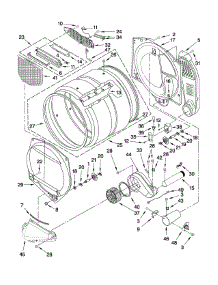 Bulkhead Parts parts for Kenmore Dryer 110.78002010 (11078002010, 110 78002010) from AppliancePartsPros.com
