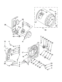 Bulkhead Parts parts for Kenmore Dryer 110.78432700 (11078432700, 110 78432700) from AppliancePartsPros.com